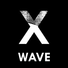 Letter x with wave design logo template illustration