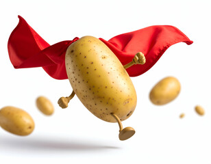 Super Potato A Cape-Wearing Spud's Hilarious Flight Attempt