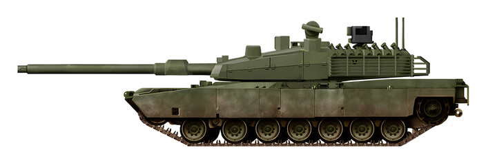 M1SAT2 (The concept of modernization of the M1 Abrams tank, with the installation of a modified turret from the Altay T2 tank) © Tikros