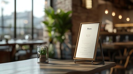 restaurant table set