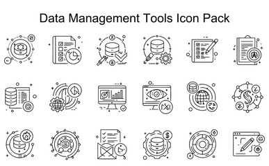 Data Management Tools Icon Pack