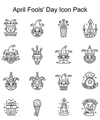 April Fools' Day Icon Set