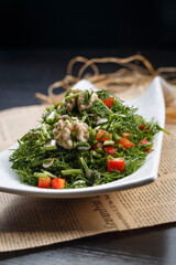 Tin Foil Iron Plate Razor Clam Meat with Garlic Sauce