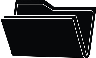 a black folder icon for organizing