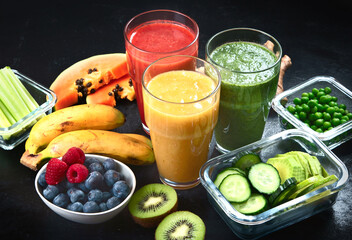 Different types of smoothies