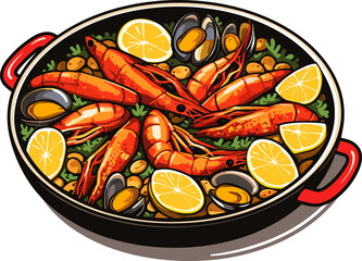 Paella Seafood Delight: A Spanish Culinary Masterpiece