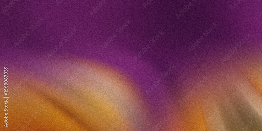 Poster a vibrant abstract background features a gradient of purple and orange with a grainy texture, creati