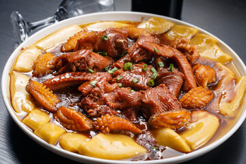 Abalone stewed with potatoes