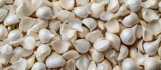 Peeled Garlic Cloves Close-up