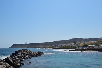 Bucht am Mittelmeer in Sissi, Kreta, Malia, Griechenland
