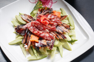 Stir-fried Asparagus with Cured Meat