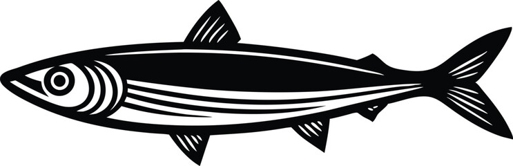 sardine line art © Clean Silhouette