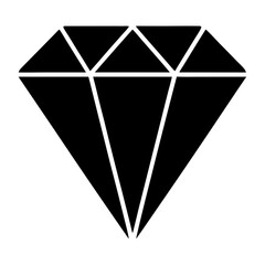 A single black diamond illustration, perfect for web design or printing.