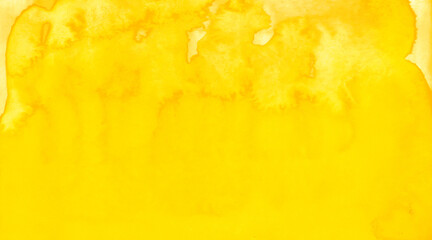 Bright and expressive fluid ink wash in citrus yellow lime tones with organic transitions and blooming pigment effects. Rich light and saturation, abstract composition. Watercolor, aquarelle. 