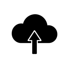 Cloud Upload Icon Vector with Flat and Simple Design
