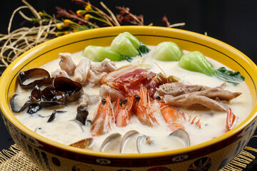 Assorted seafood soup