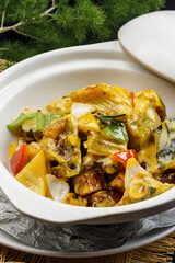 Catfish and eggplant casserole