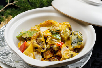 Catfish and eggplant casserole