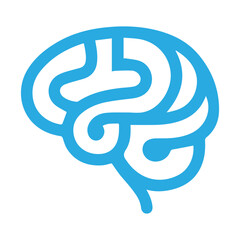 Obraz premium Brain line art