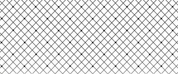 Fototapeta premium Black check dot pattern