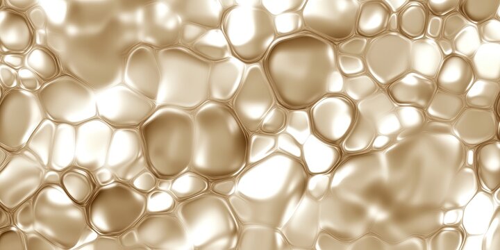 An abstract golden bubble texture with varying sizes and shapes, creating a luxurious and bright mood perfect for backgrounds, website designs, or art projects.