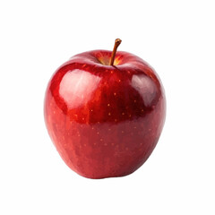 red apple on white background