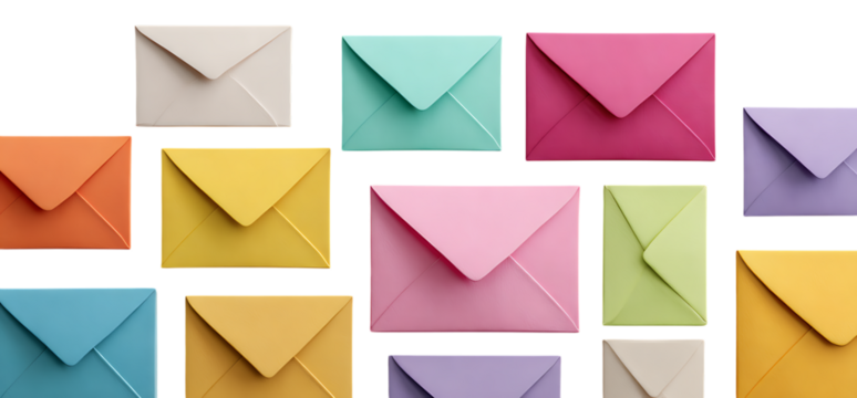 set of envelopes with letters