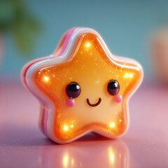Cute Kawaii Star Character Candy Toy Smiling