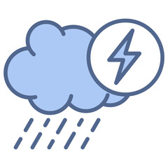 Energy Resilience Blue Icon