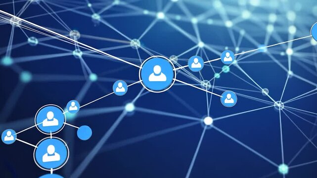 Abstract network of interconnected profiles