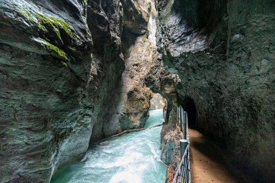 Partnachklamm Gorge in Bavaria - Germany