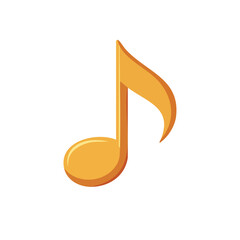 Simple design illustration music tone icon