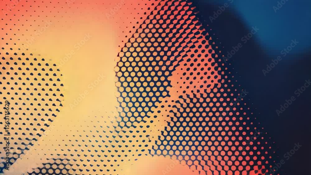Poster A close-up shot of a colorful background with dots, suitable for use in design and creative projects