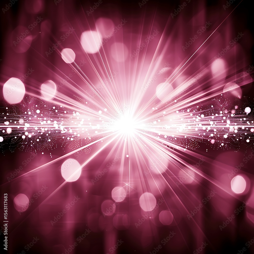 Aufkleber radiant abstract magenta burst creating dynamic energy and captivating luminosity for artistic