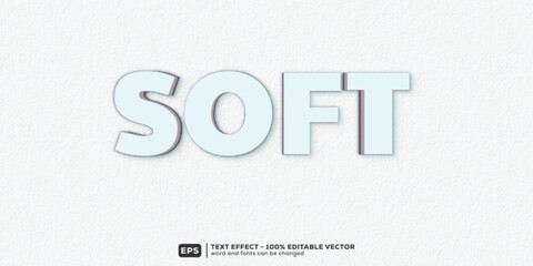 Soft 3D Cartoon Editable Text Effect | Premium Font Template