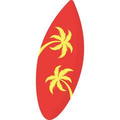 Surfing Board Illustration