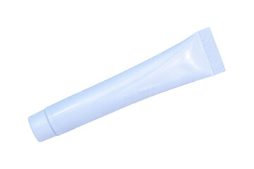 white plastic bottle isolated