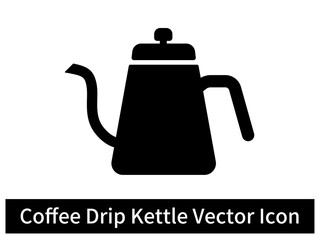 Coffee Drip Kettle Vector Icon