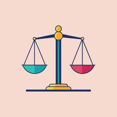 Scales of Justice Symbol of Law and Equality