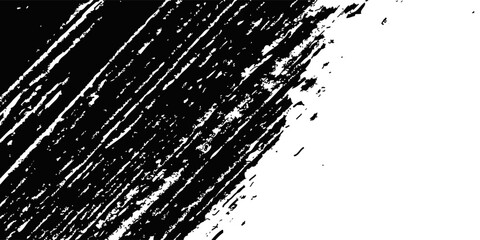 Abstract Black and White Grunge Texture with Streaks, Scratches, and Wear Marks. eps 10