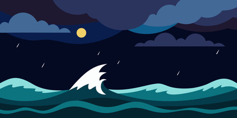 Naklejka premium whale in the sea