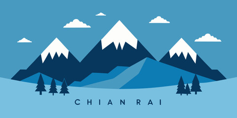 vector illustration of a winter landscape