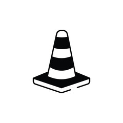Cone icon design with white background stock illustration