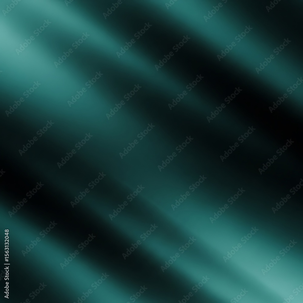 Poster mysterious abstract background with glowing teal diagonal lines on a deep blue gradient.