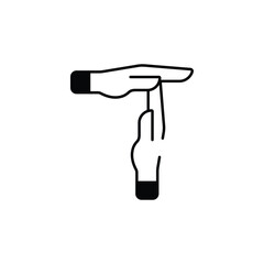 Timeout icon design with white background stock illustration