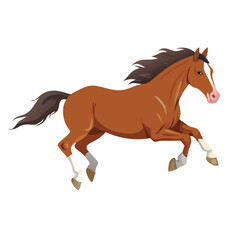 Rearing Horse Sketch Illustration &ndash; Bold Black and White Stallion Line Art for Equestrian Wall Decor, Western Style Drawing, Rustic Animal Ink Print