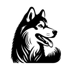 Cute Husky Dog Vector – Adorable Arctic Pet Illustration