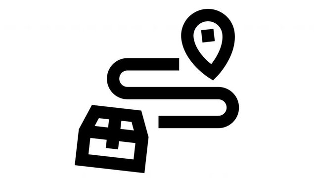 Tracking minimalist line animation