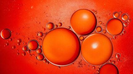 Abstract orange circles