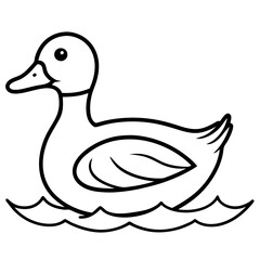 Simple Duck Silhouette